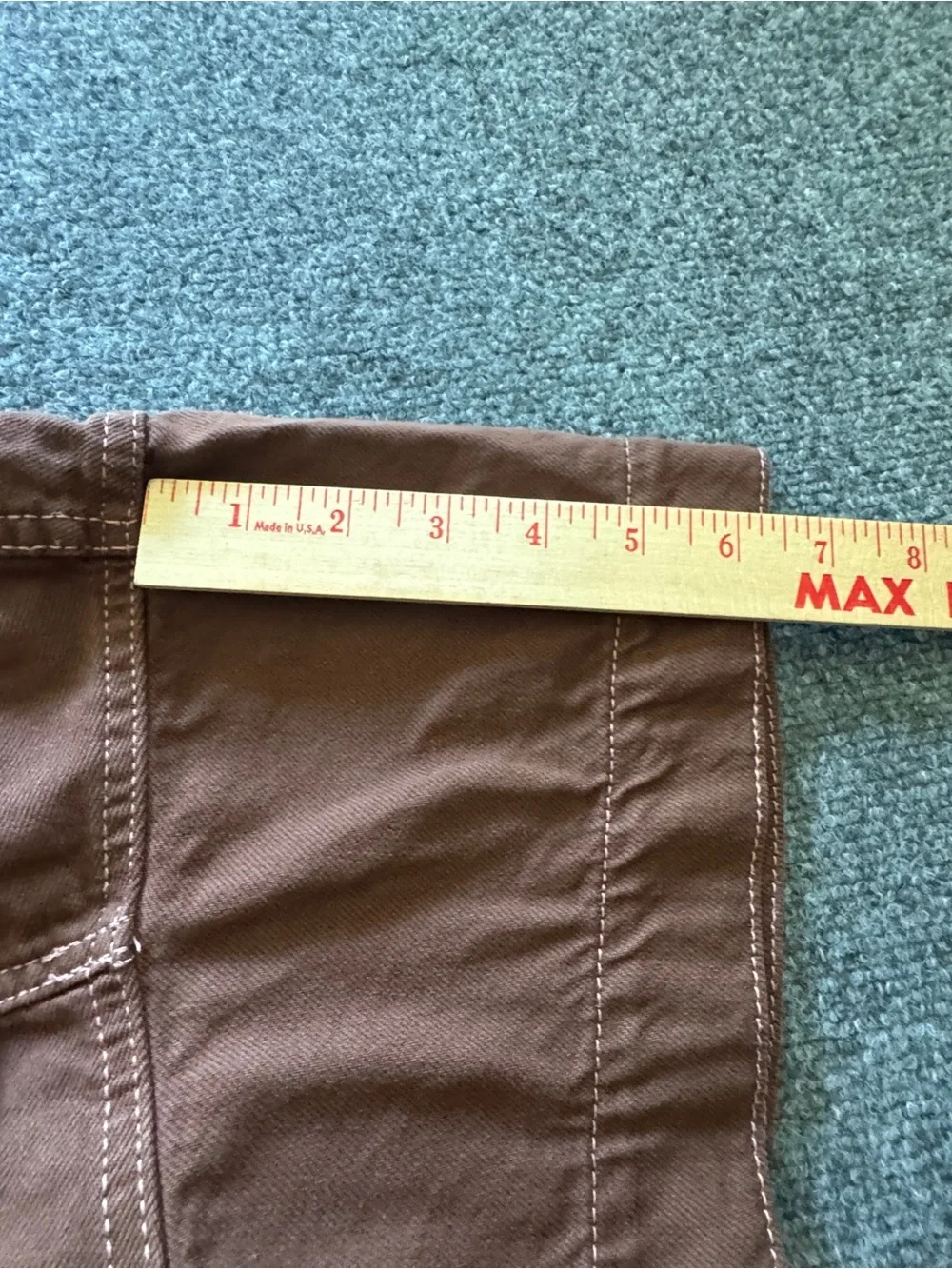 Free People Marci Coverall Utility Jumpsuit Brown Cotton Workwear Cargo Large